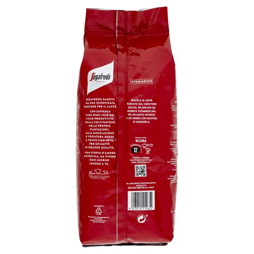 Detalle 2 de Segafredo Zanetti Intermezzo Kaffeebohnen (1 kg) – Dunkle Röstung, kräftiger Geschmack & Mokka-Eignung