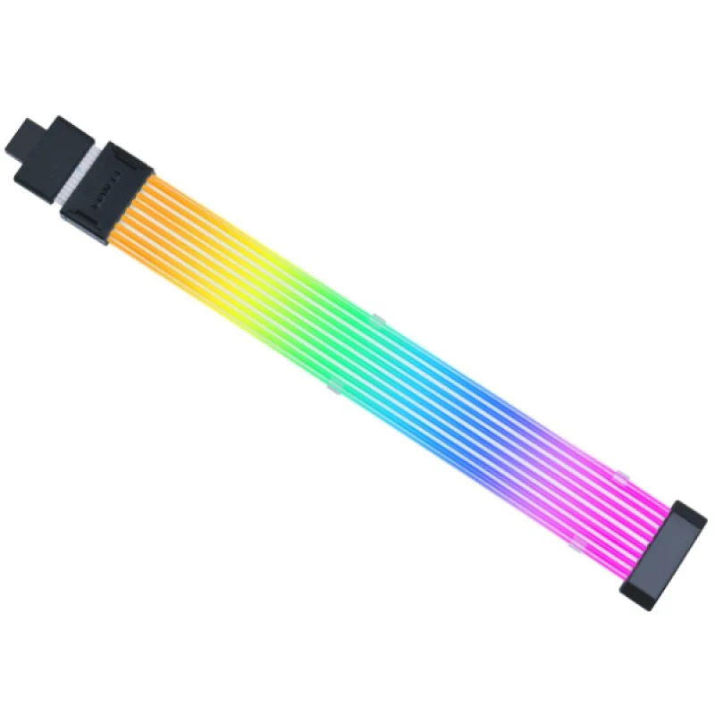 Detalle de LIAN LI Strimer Wireless ARGB: extensión 12V-2x6 con control inalámbrico para GPU