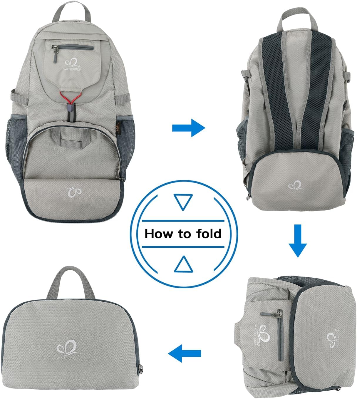 Thumbnail 6 de WATERFLY Ultraleicht Faltbar 20L Rucksack
