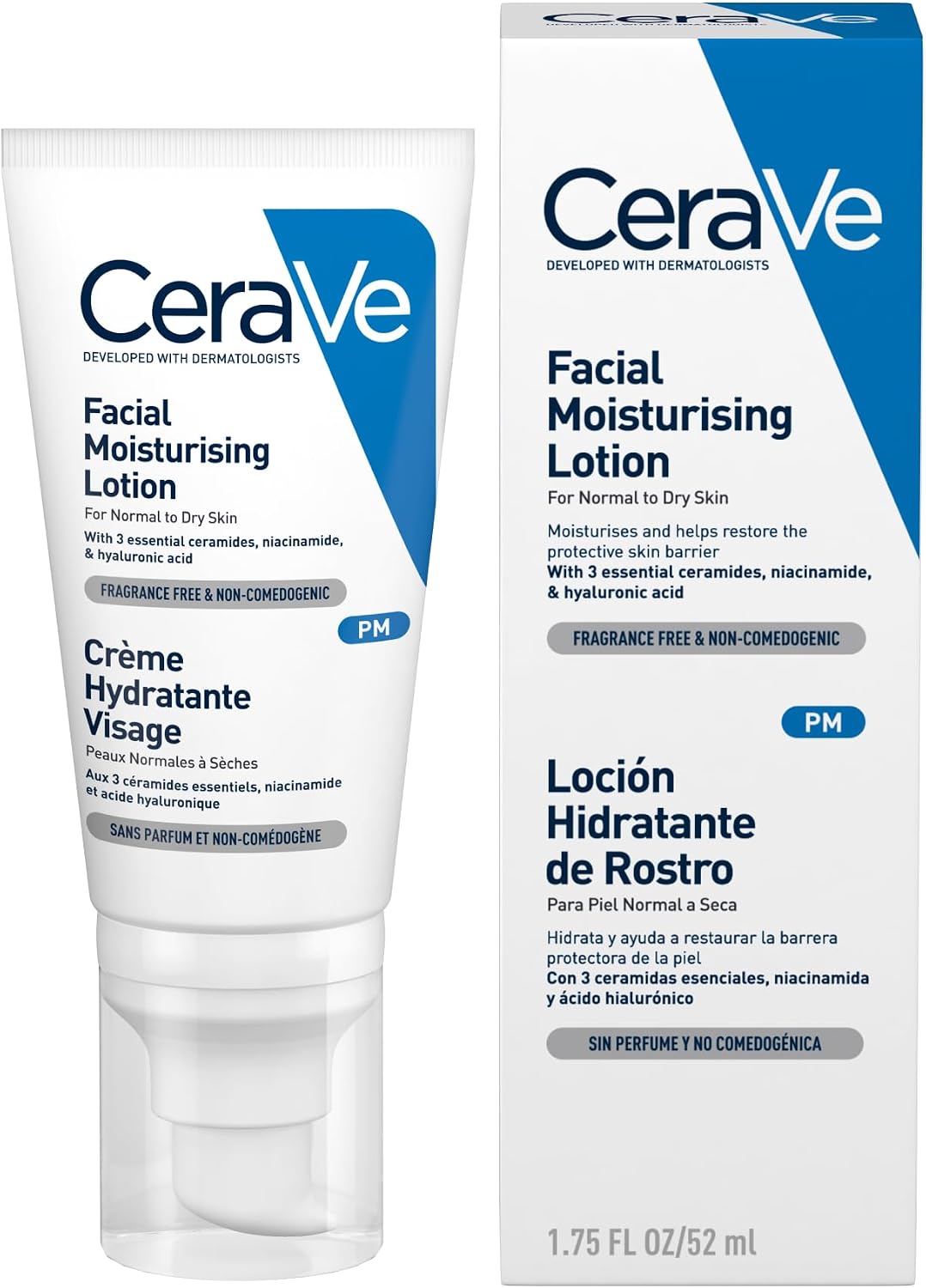 Detalle de CeraVe PM Facial Moisturising Lotion