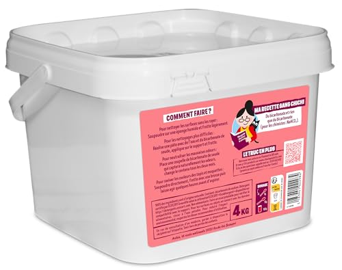 Detalle 1 de Paulette - Bicarbonate de Soude, Nettoyant Multi-Usage Authentique 4 kg