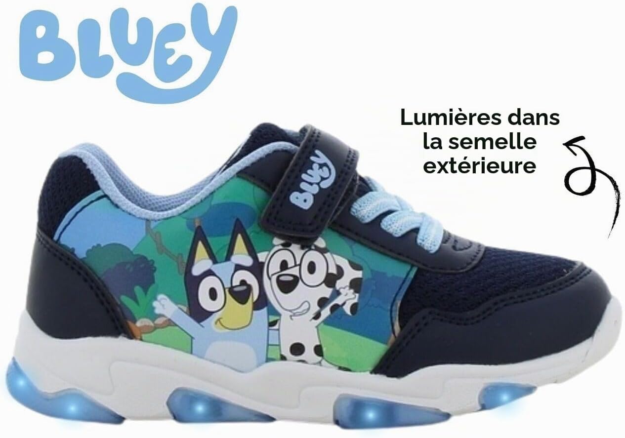 Detalle 2 de Leomil Parent_BL_Sneakers_Boy_LED_All Bluey-jongenssneakers met lichtjes en EVA-zool