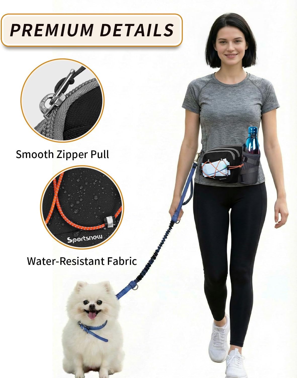 Thumbnail 3 de Sportsnew Hydration Waist Pack with Water Bottle Holder (2L) for Running, Hiking & Dog Walking