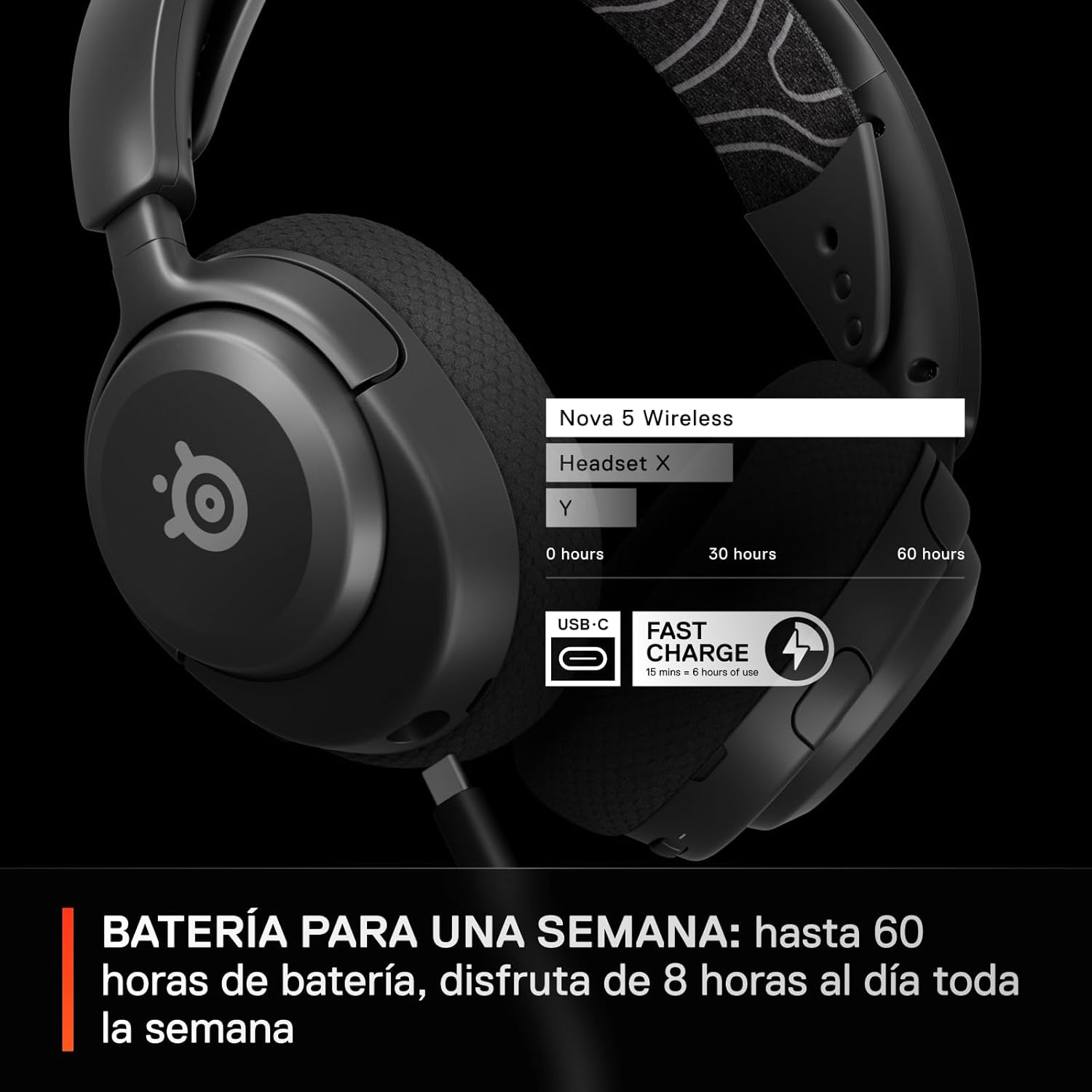 Thumbnail 4 de SteelSeries Arctis Nova 5 auriculares gaming inalámbricos