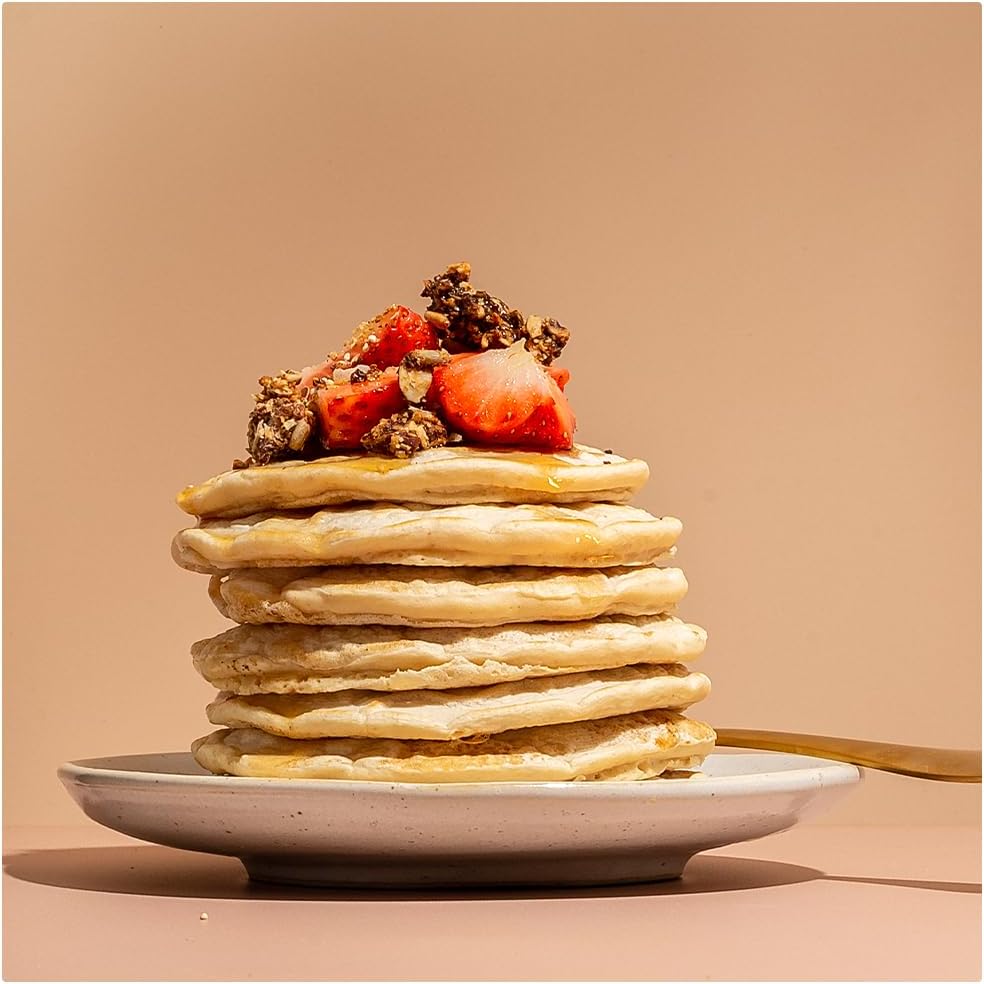 Detalle de Protein Works Preparato per Pancake Vegani 1kg – Alto contenuto proteico, 100% vegetale