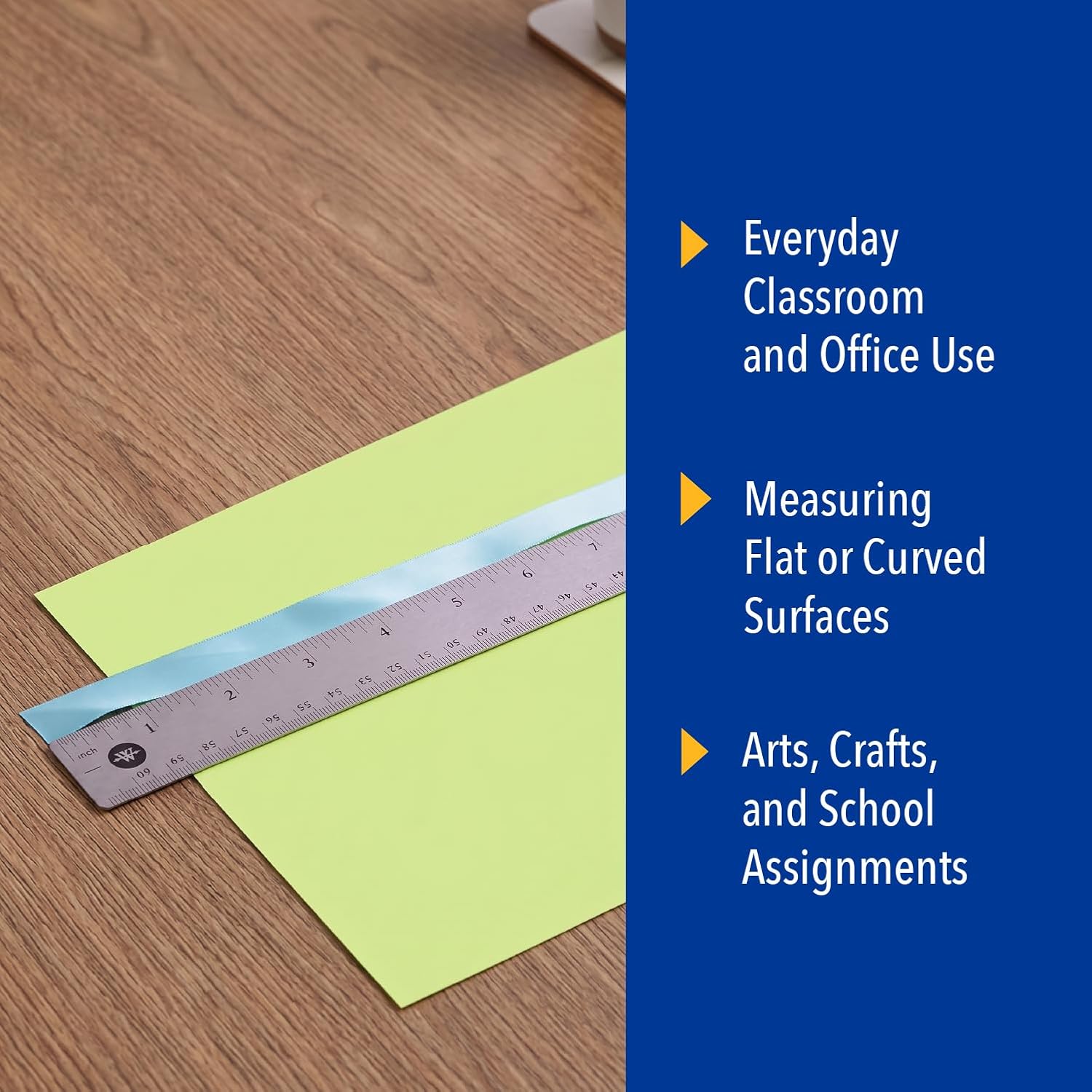 Detalle de Westcott stainless steel ruler, 24 in