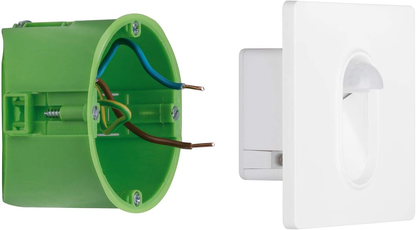Detalle de Paulmann 92923 kwadratowa oprawa wpuszczana w ścianę, LED 2,7 W, 2700 K