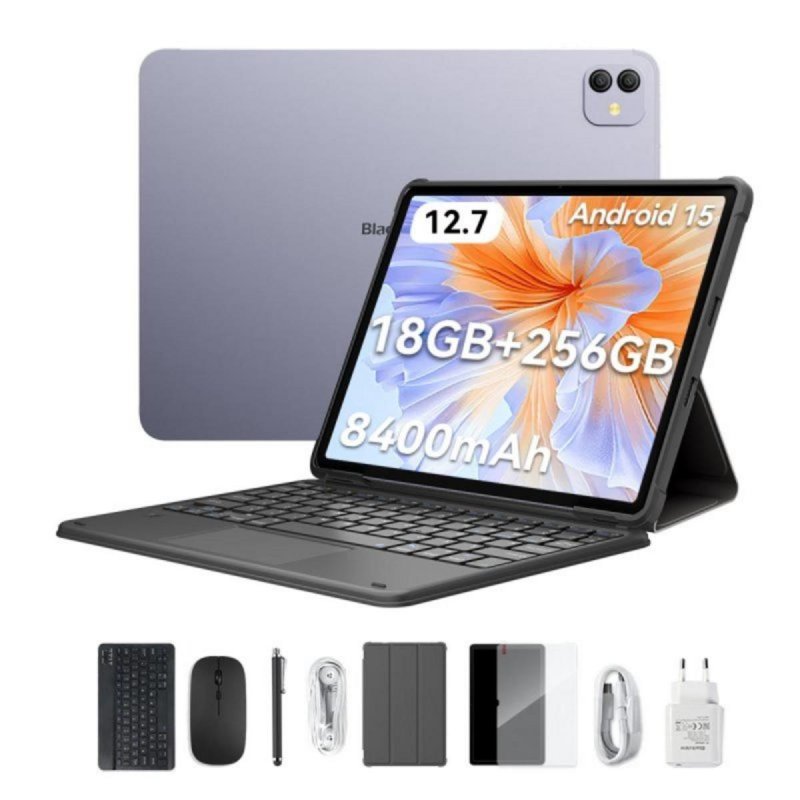 Detalle de Blackview Link 8 12,7" 256 GB WiFi con teclado: tablet 2K+ con 90 Hz para productividad y ocio