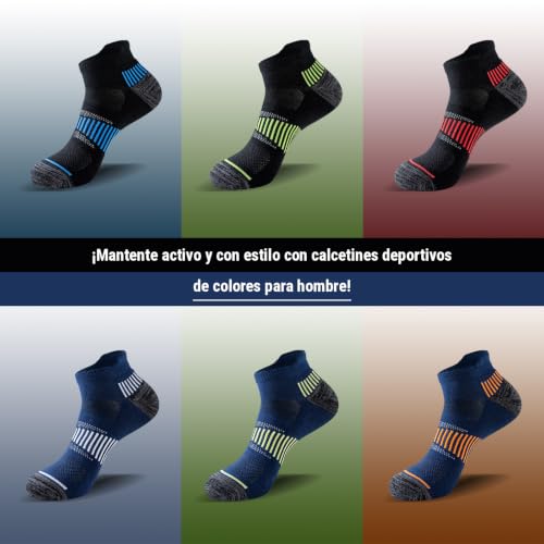 Thumbnail 6 de Niorasen Calcetines Deportivos Hombre, 6 Pares — Cortos y Acolchados
