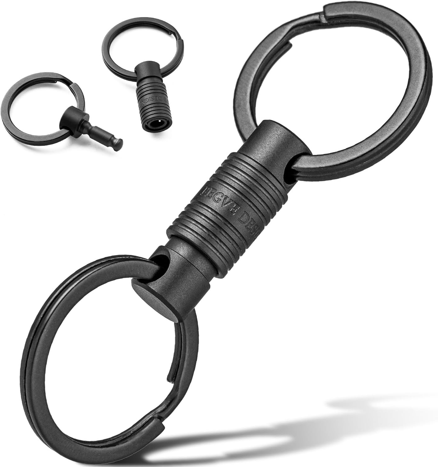 Thumbnail 6 de FEGVE Titanium Quick Release Swivel Keychain: Detachable, Heavy-Duty Titanium Key Holder