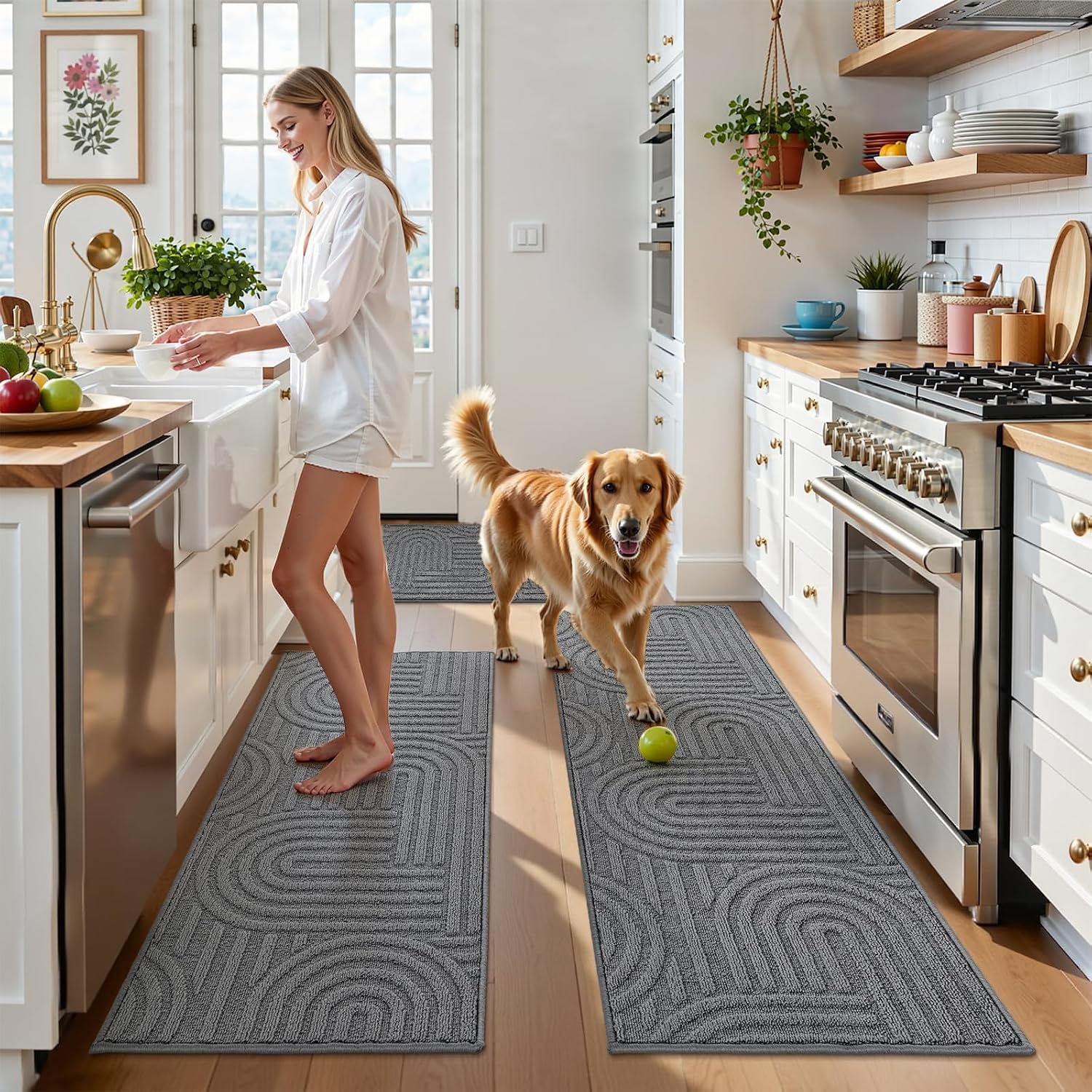Thumbnail 5 de U'Artlines Kitchen Rug Set, 3-Piece