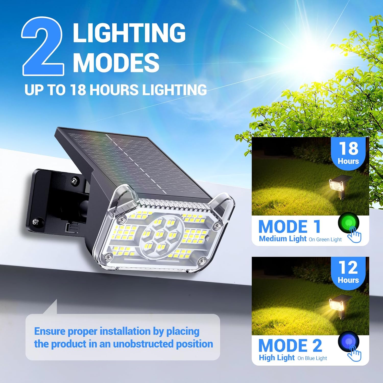 Thumbnail 4 de TuyLuxe 4 Pack Solar Spot Lights Outdoor Garden