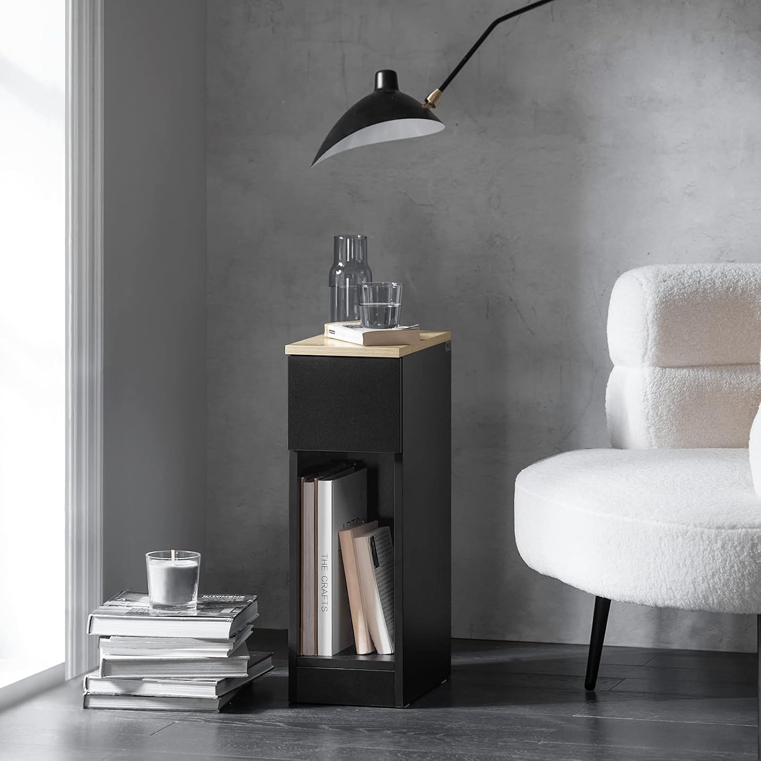Detalle 2 de SoBuy FBT111-SCH mesita estrecha 35 cm