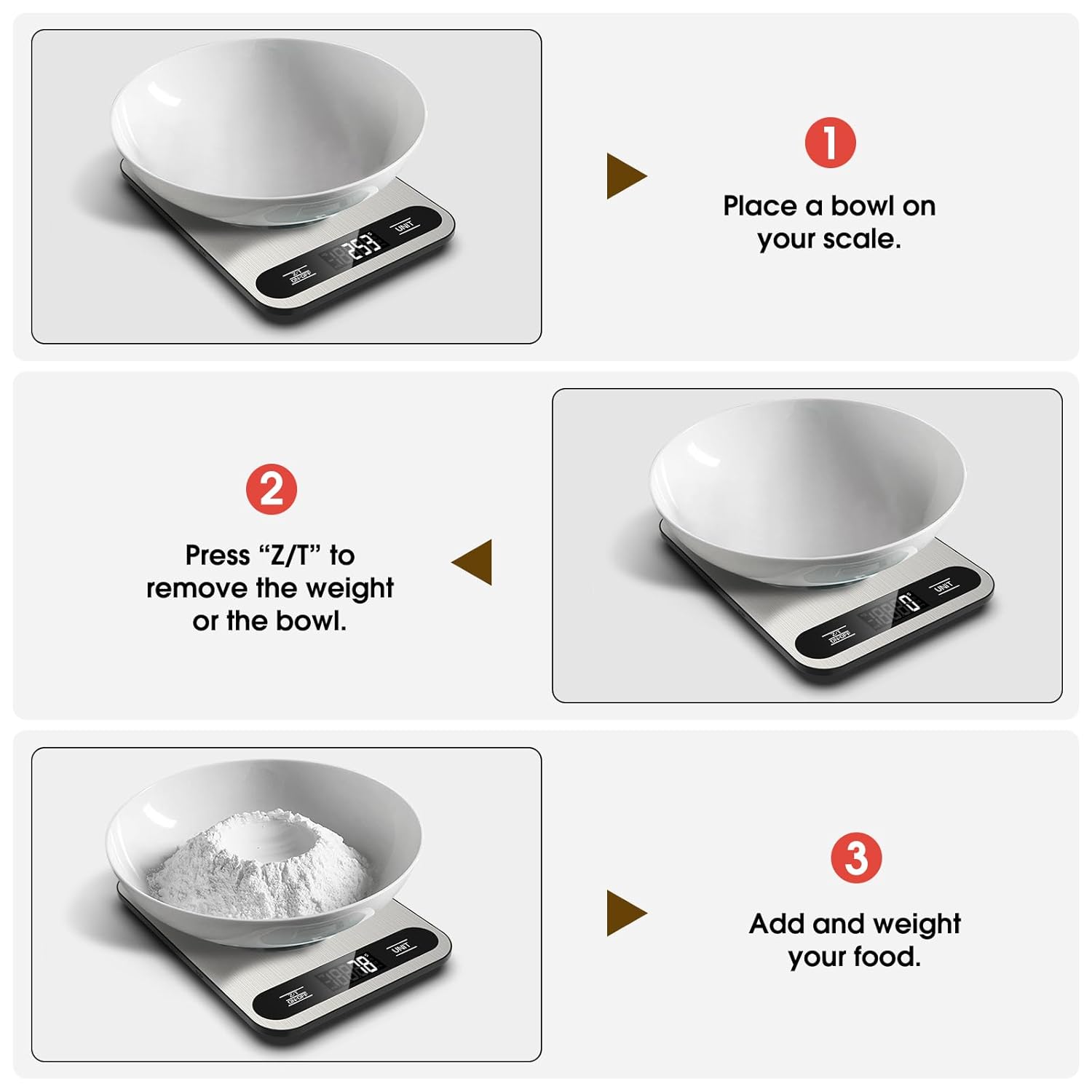 Detalle 2 de Mik-Nana Food Scale with LCD Display 22 lb Capacity 📏