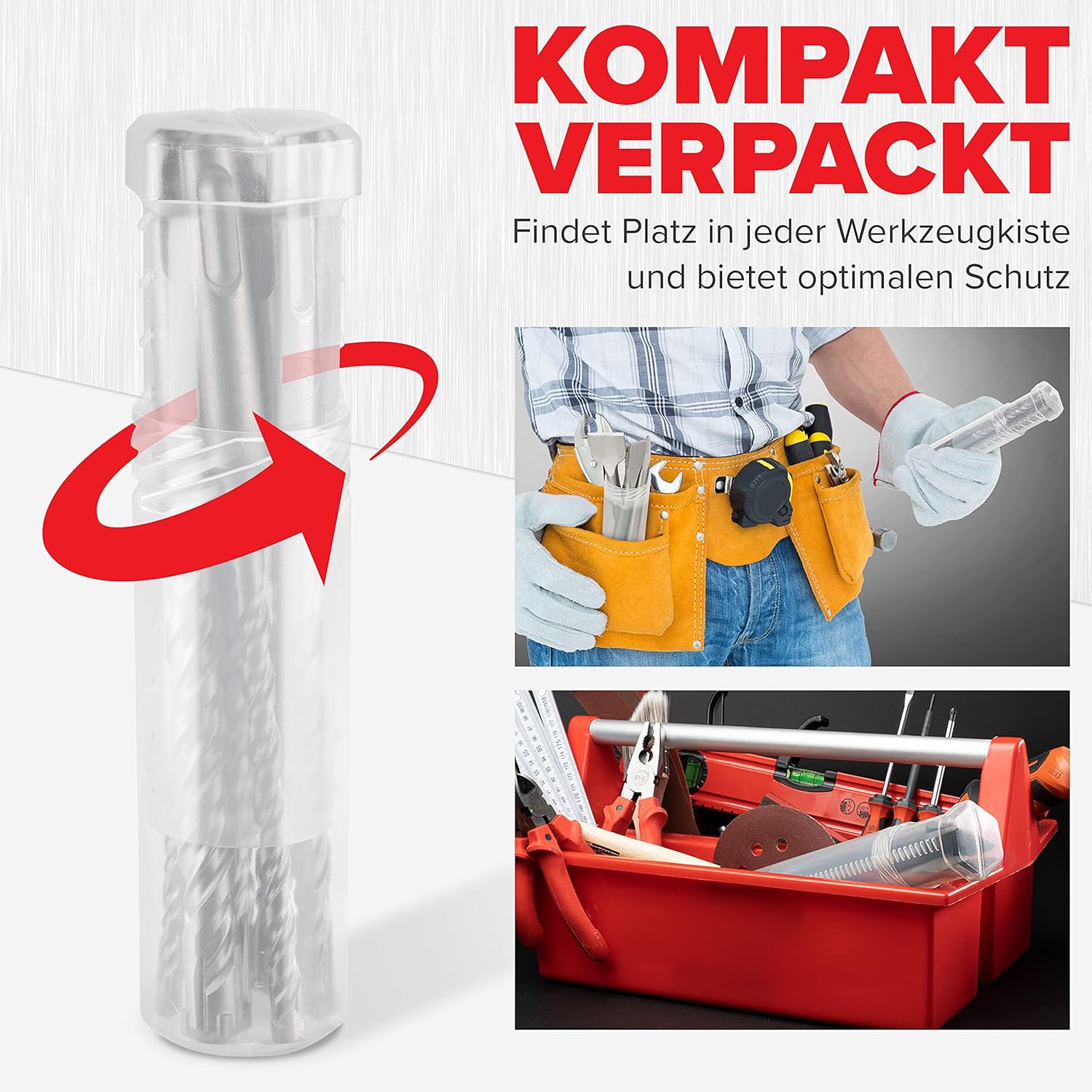Thumbnail 4 de KSP-TEC SDS Plus Bohrer Set 7tlg 5–12 mm