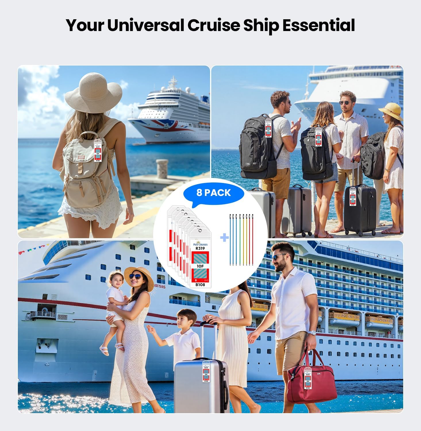 Thumbnail 4 de P&O Cruise Luggage Tag Holder 8-pack