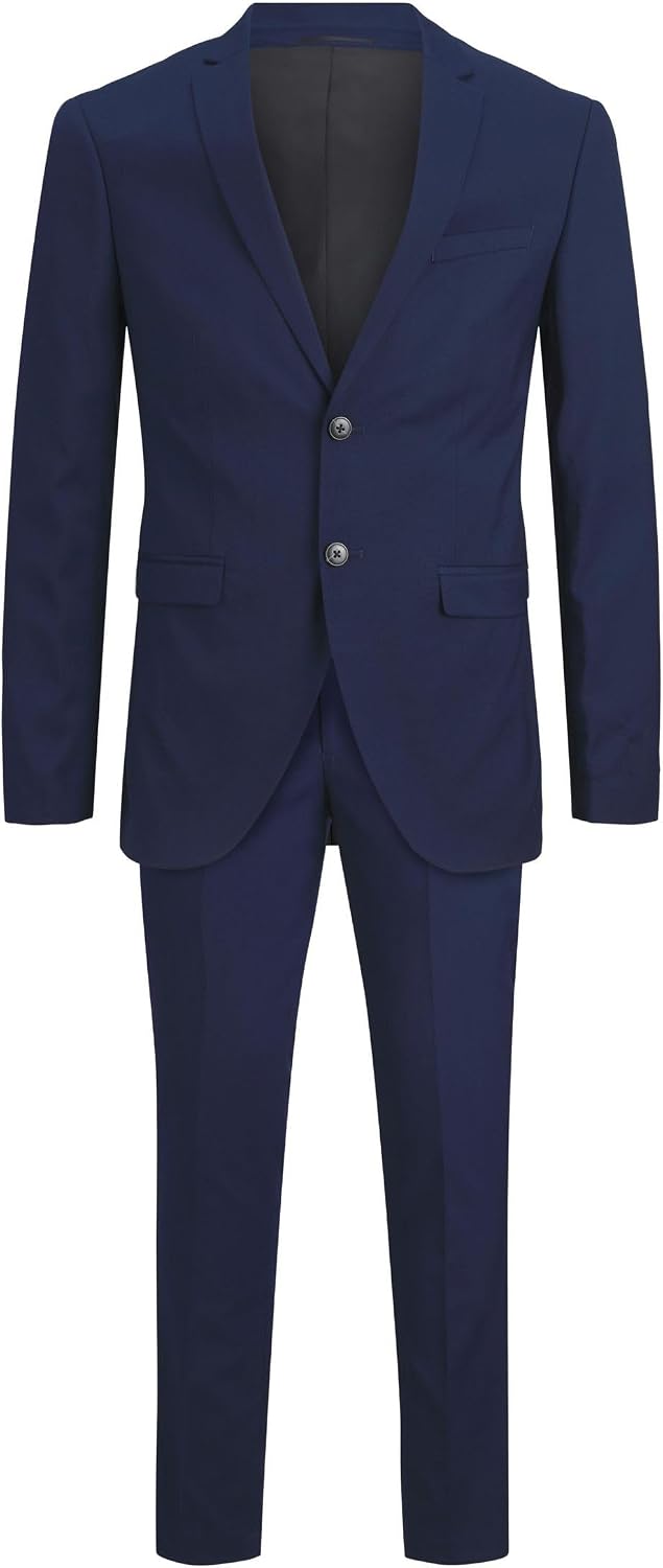Detalle de Jack&Jones Plus Jprfranco Anzug Ps – Medieval Blue, Größe 72