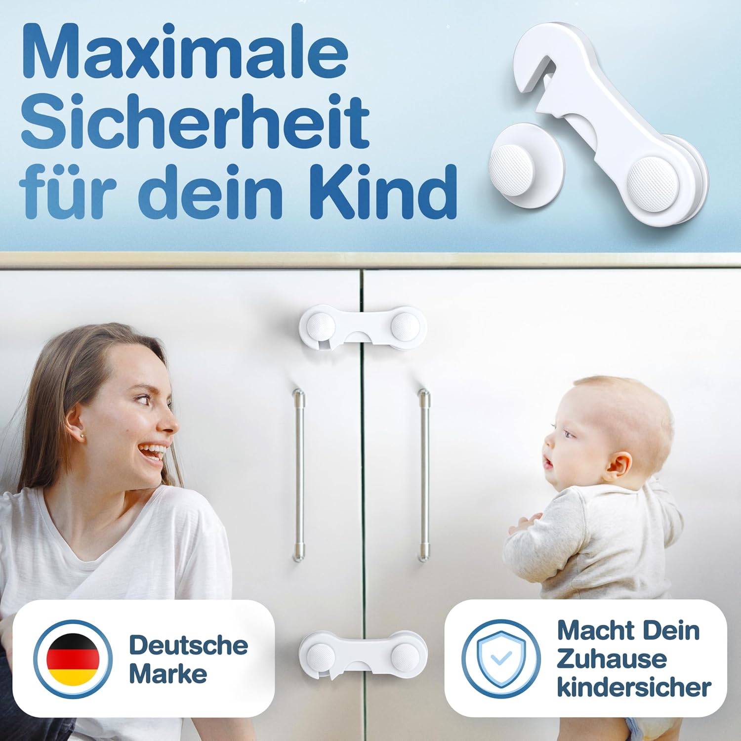 Thumbnail 1 de MUTKIND 12x Kindersicherung Schrank 🔒