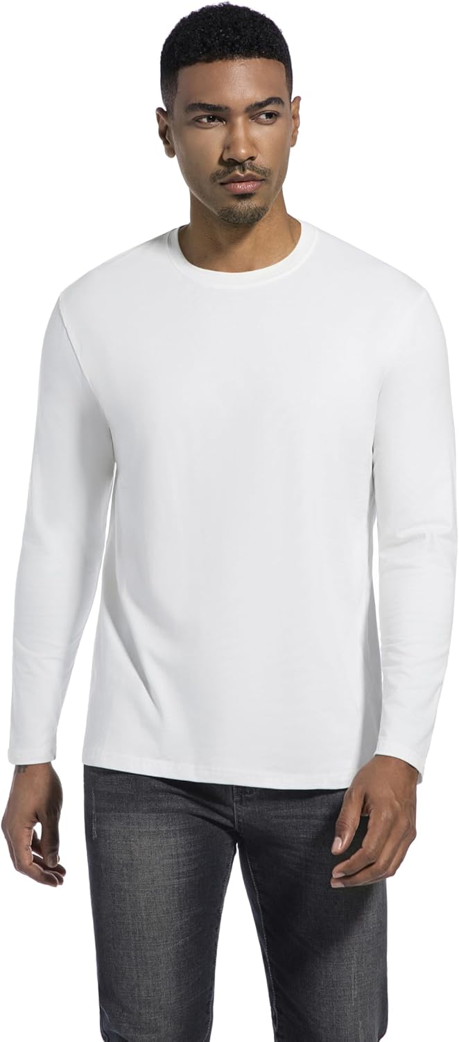 Thumbnail 4 de VEIISAR Herren Baumwoll-T-Shirt (190 g/m²) – Mitteldick, Rundhals, elastisch, bequem