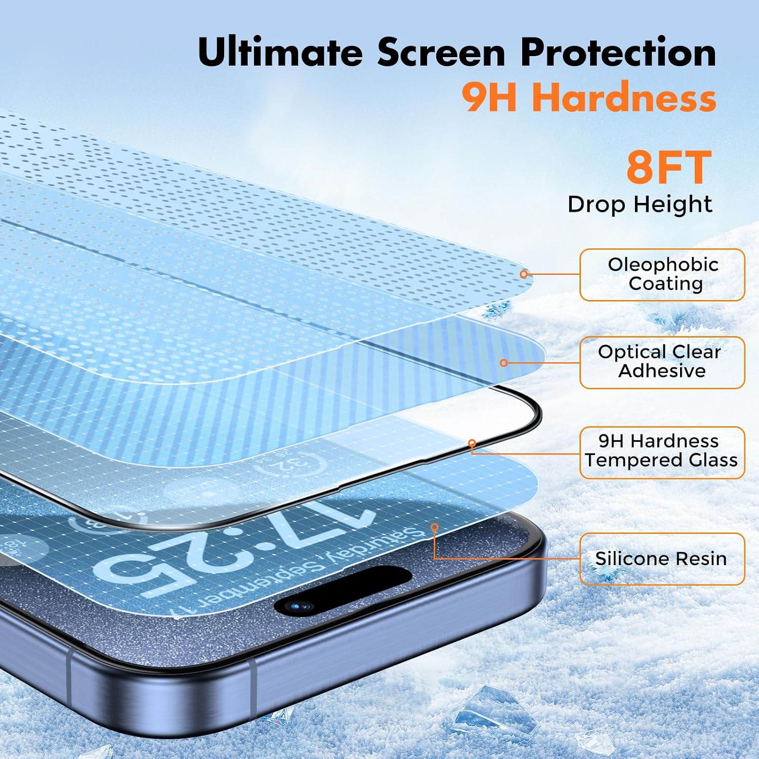 Thumbnail 3 de UNBREAKcable Screen Protector 3-Pack for iPhone 15 Pro Max