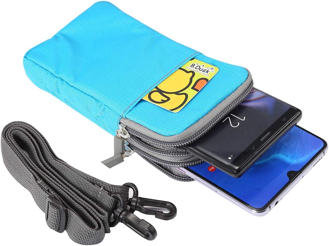 Detalle 2 de Cell Phone Belt Clip Holder for Men – 7.2" Crossbody Nylon Waist Bag