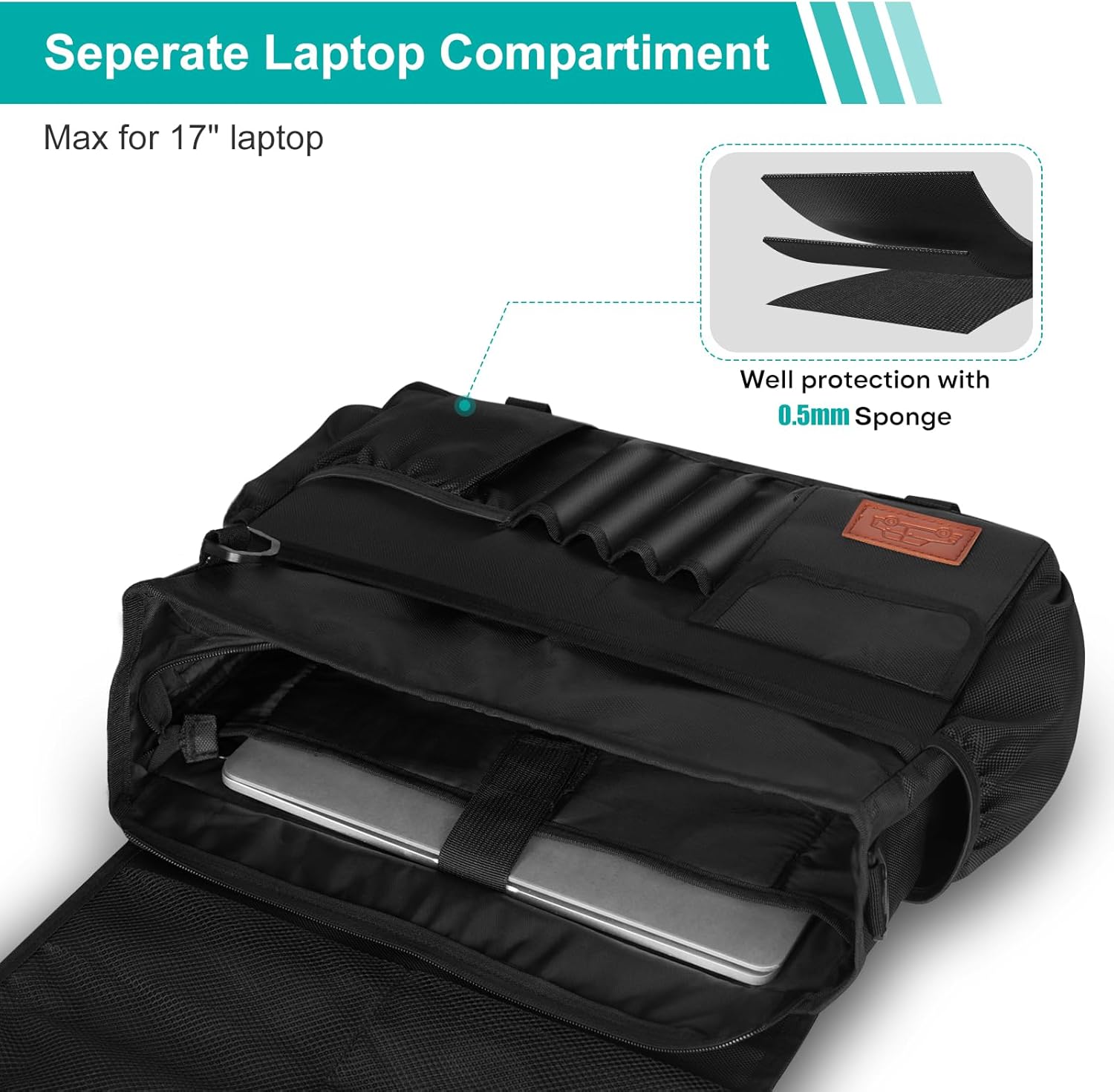 Thumbnail 2 de Eurhomewit Autositz Organizer Vordersitz 2 in 1 – Laptopfach, Schwarz