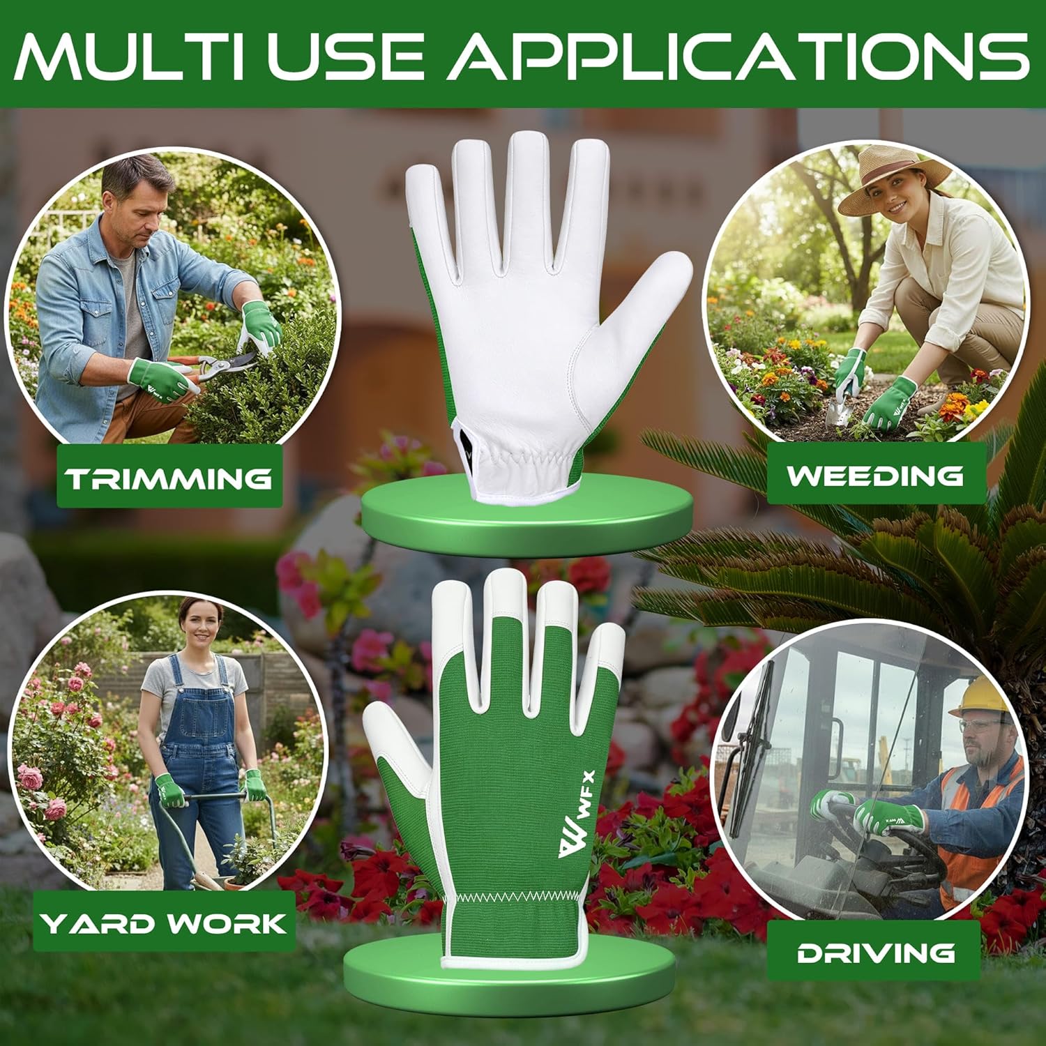 Thumbnail 4 de WFX Guantes de cuero para jardinería M