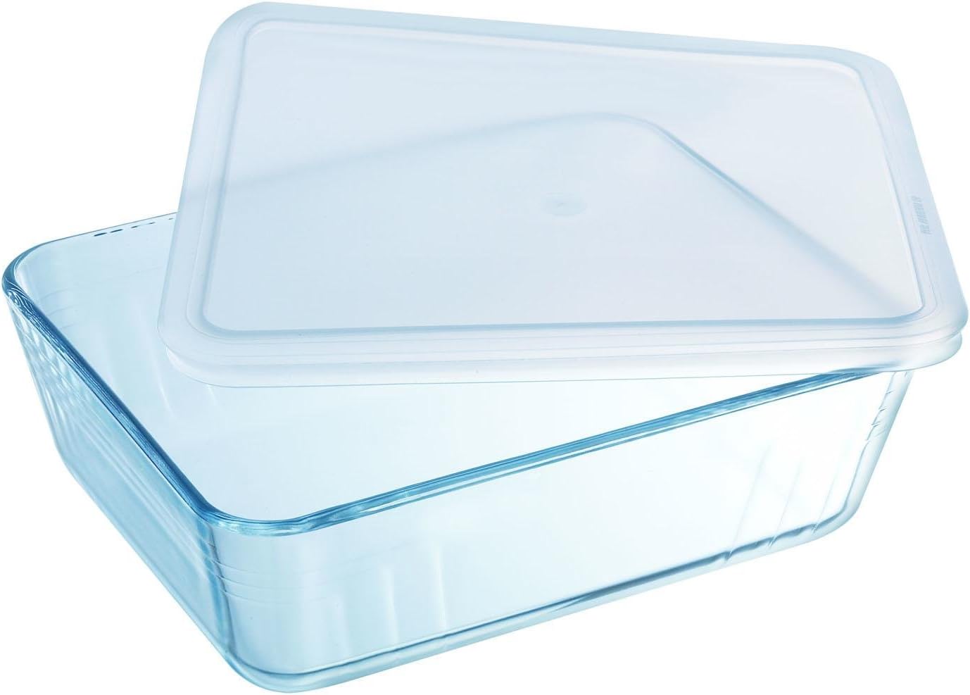 Detalle 2 de Pyrex Classic - Recipiente rectangular con tapa 1,5L 🍲