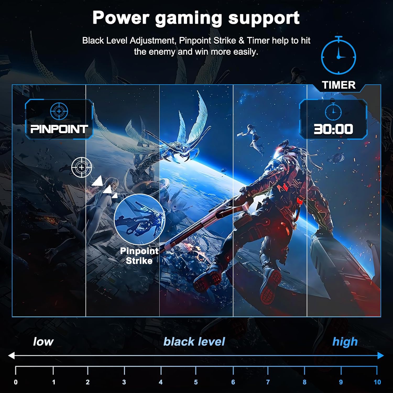 Detalle de Minifire 24-Inch Gaming Monitor (MFG24C1L): 160Hz Curved Full HD for Competitive Play