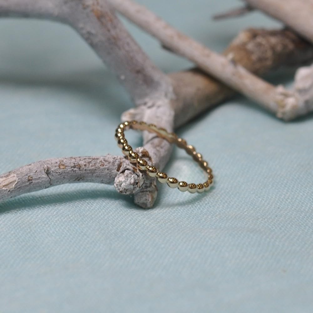 Thumbnail 5 de LES POULETTES BIJOUX - Bague Plaqué Or Anneau de Billes