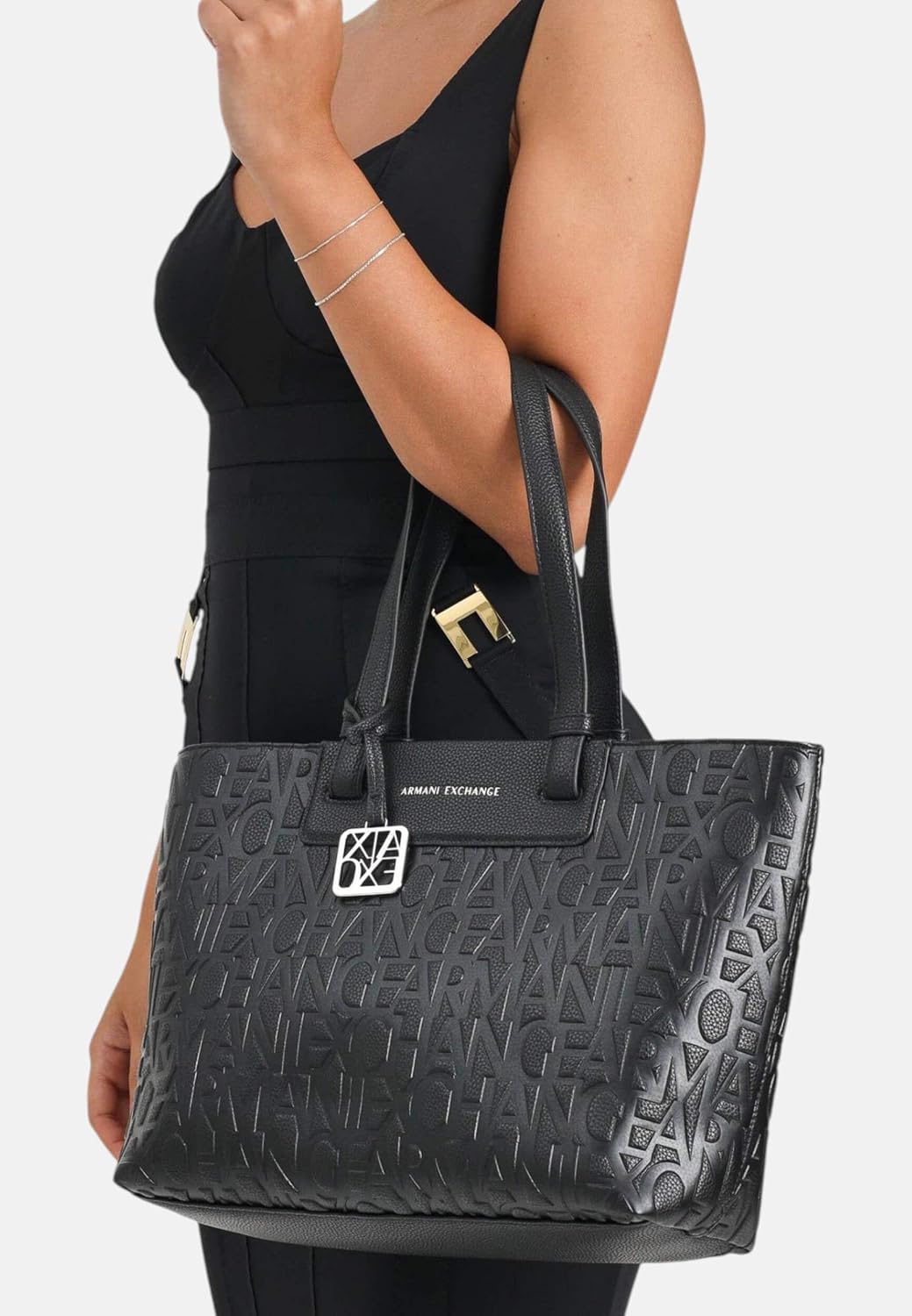 Thumbnail 5 de Armani Exchange Liz borsa shopping Nero