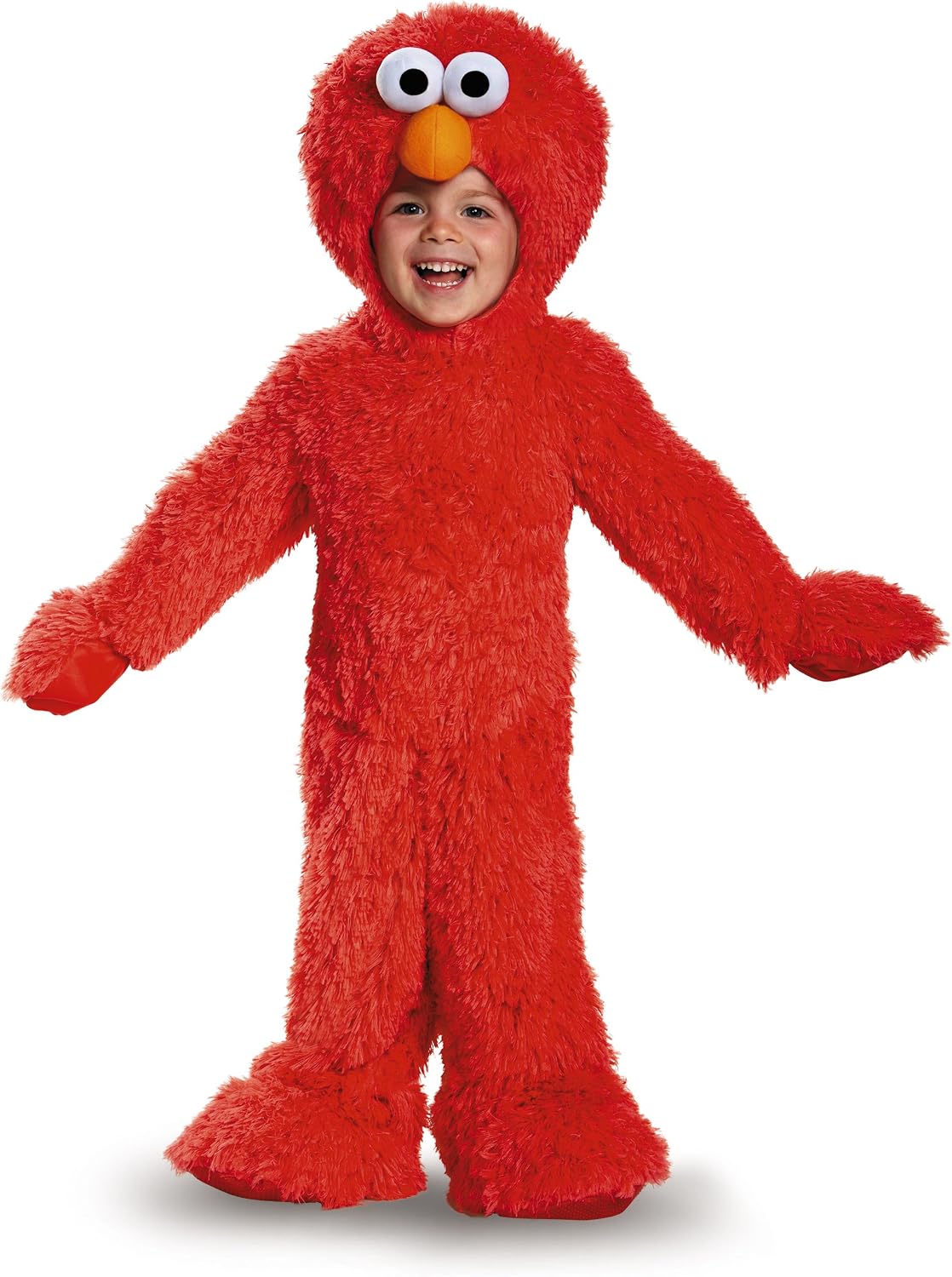 Detalle de Disguise 76876M Elmo Plush Costume, Medium (3T-4T) with Headpiece