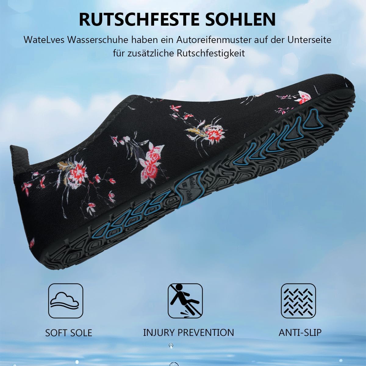 Detalle de Swim Water Shoes Aqua Socks Barefoot Water Shoes for Sea, Pool & Beach (Barefoot Style)