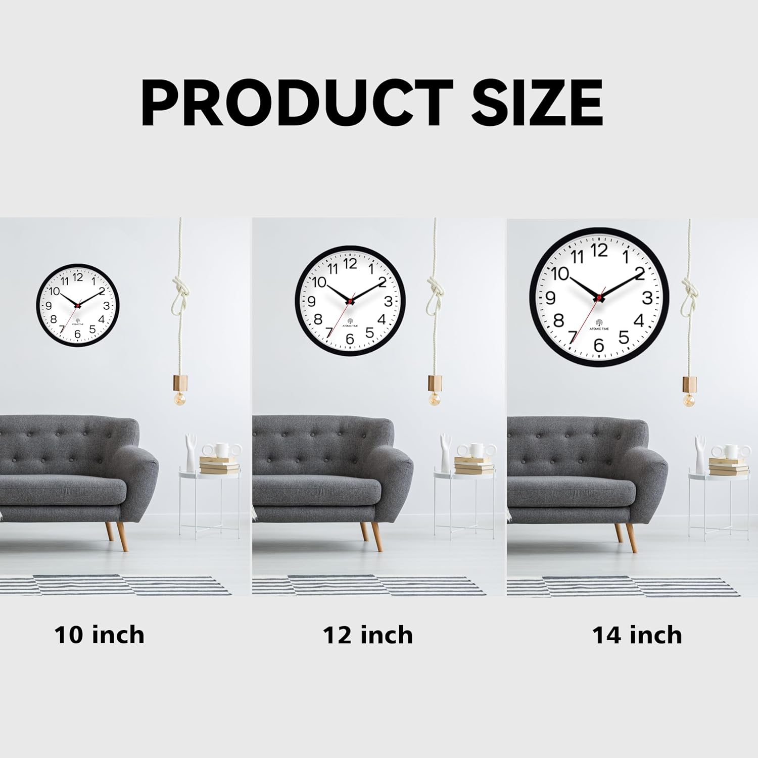 Thumbnail 2 de AKCISOT Atomic 12 Inch Wall Clock