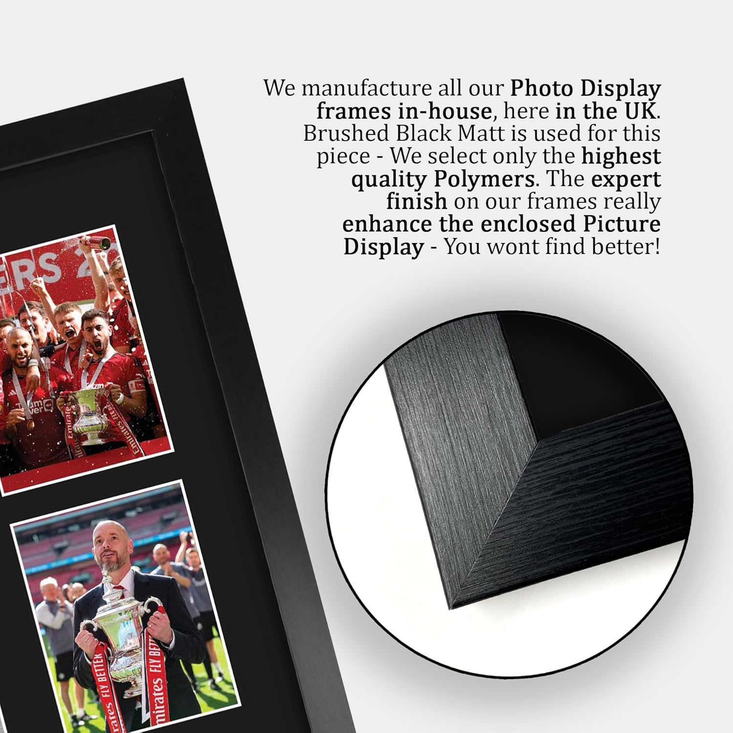 Thumbnail 5 de HWC Trading FA Cup Winners 2024 framed A3 signed autograph memorabilia photograph display