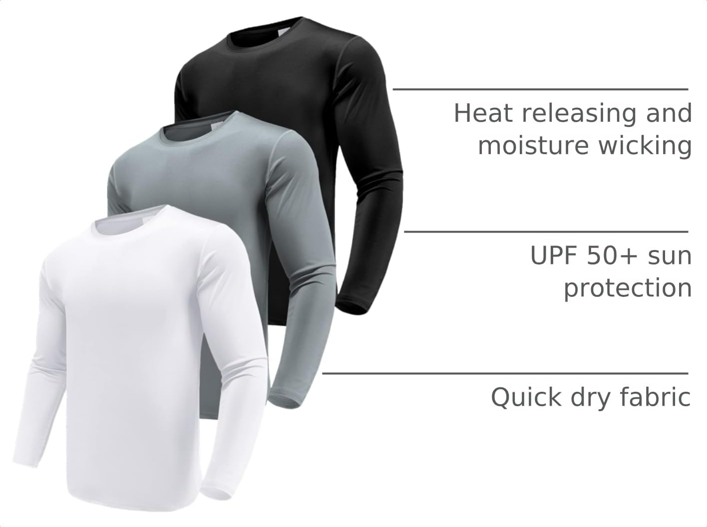 Detalle 2 de Men's Performance Long Sleeve UPF 50+ Shirt