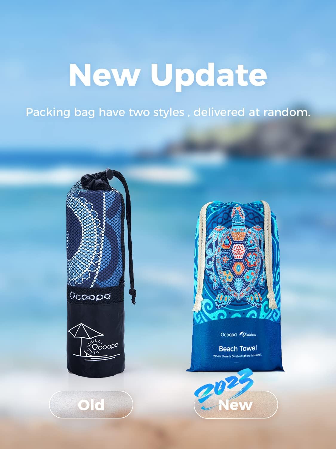 Thumbnail 5 de OCOOPA Beach Towel Microfibre (Extra Large 178cm x 80cm) – quick-dry, sand-free, compact travel towel