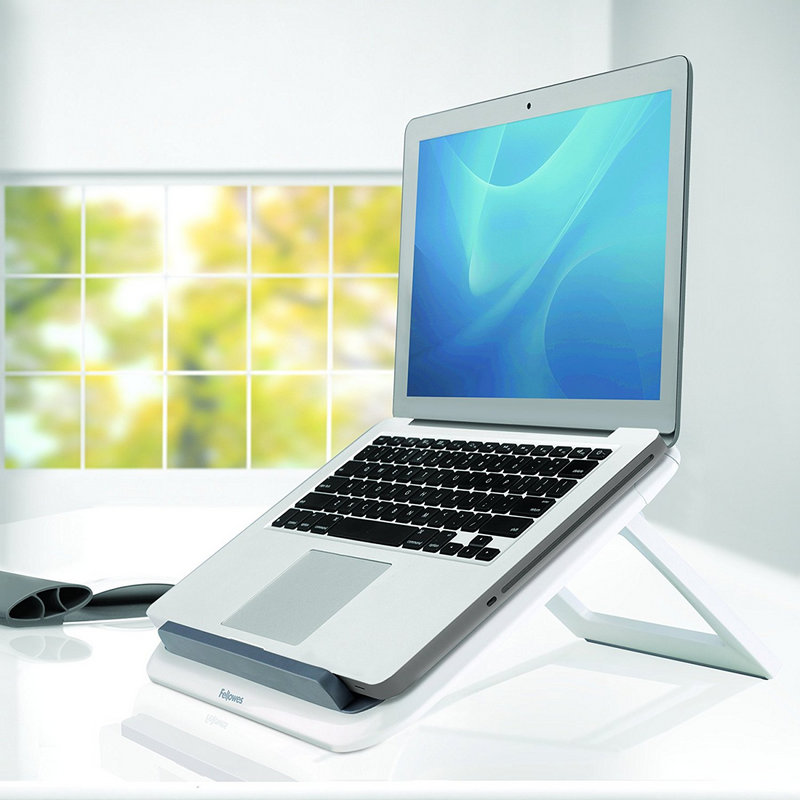 Detalle 1 de Fellowes Spire Series soporte elevador para portátil hasta 17" en blanco
