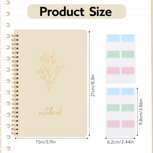 Thumbnail 1 de 3 Pcs Spiral Notebook A5, 140 Pages 📚