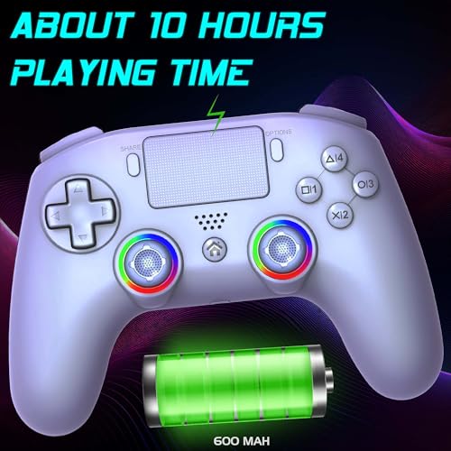 Thumbnail 1 de Subsonic - Mando Inalámbrico para PS5 con Paletas y LED Programables, Vibración y Función Táctil - Mando PS5 Blanco