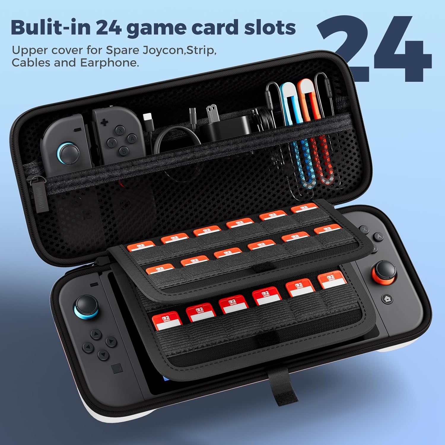Thumbnail 2 de ProCase Carrying Case for Nintendo Switch 2 (2025) with 24 Card Slots – White