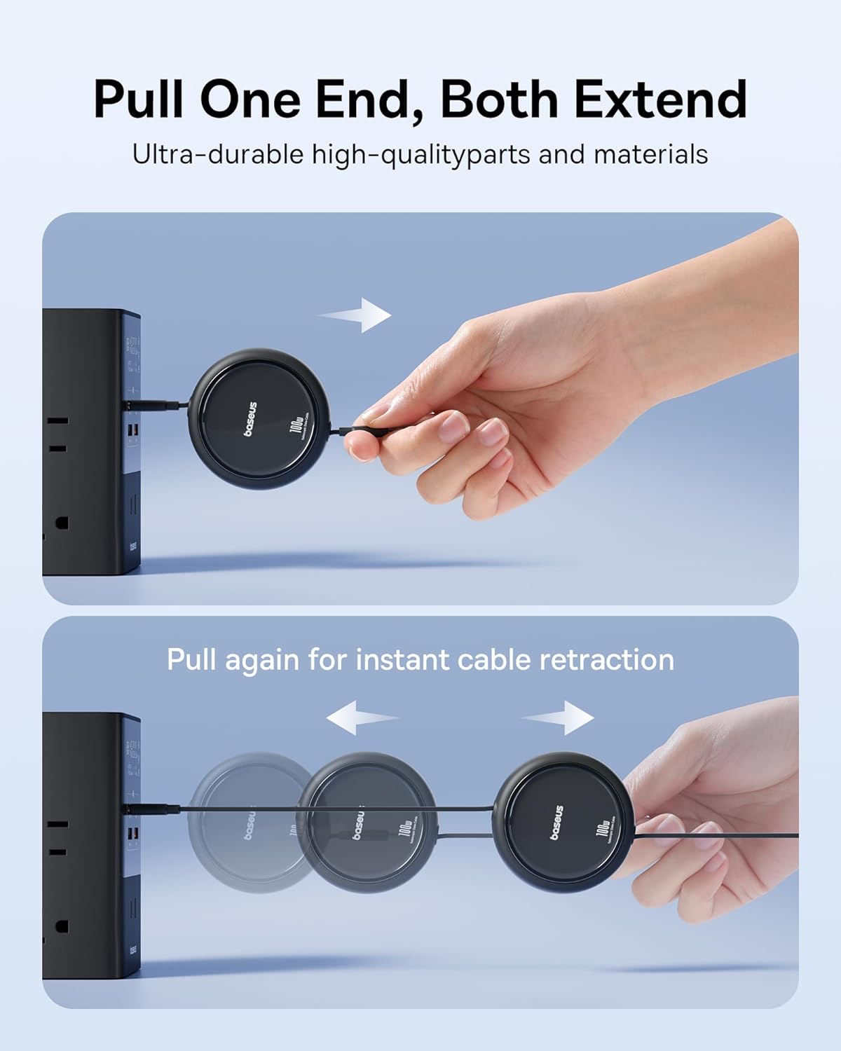 Thumbnail 2 de Baseus USB C to USB C Cable 100W retractable 🔌