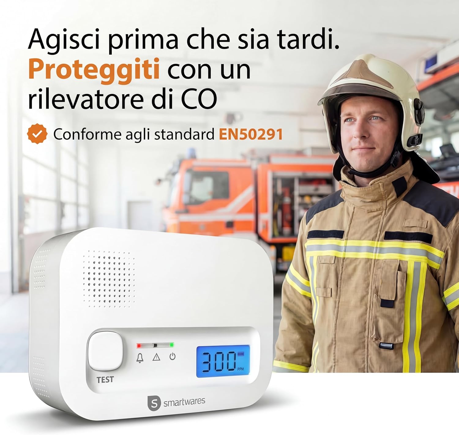 Thumbnail 5 de Smartwares FGA-13041 rilevatore CO 10 anni 🔔