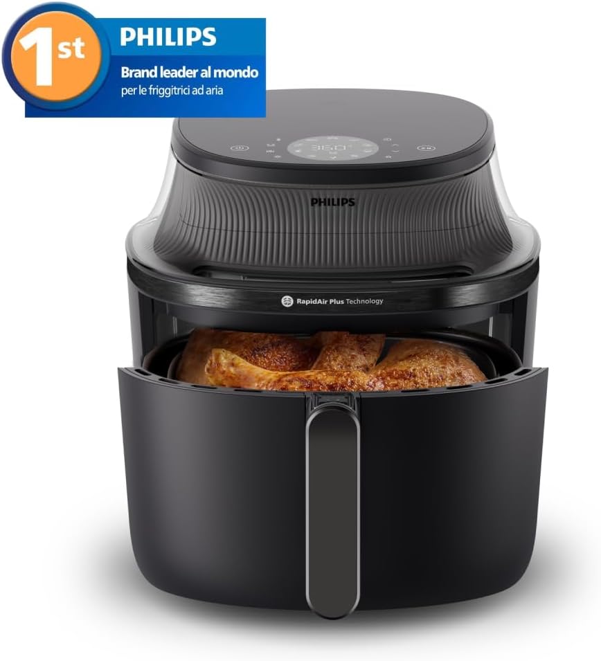 Thumbnail 1 de Philips Airfryer Serie 3000: Friggitrice ad aria da 6,2 L con finestra e 16 programmi
