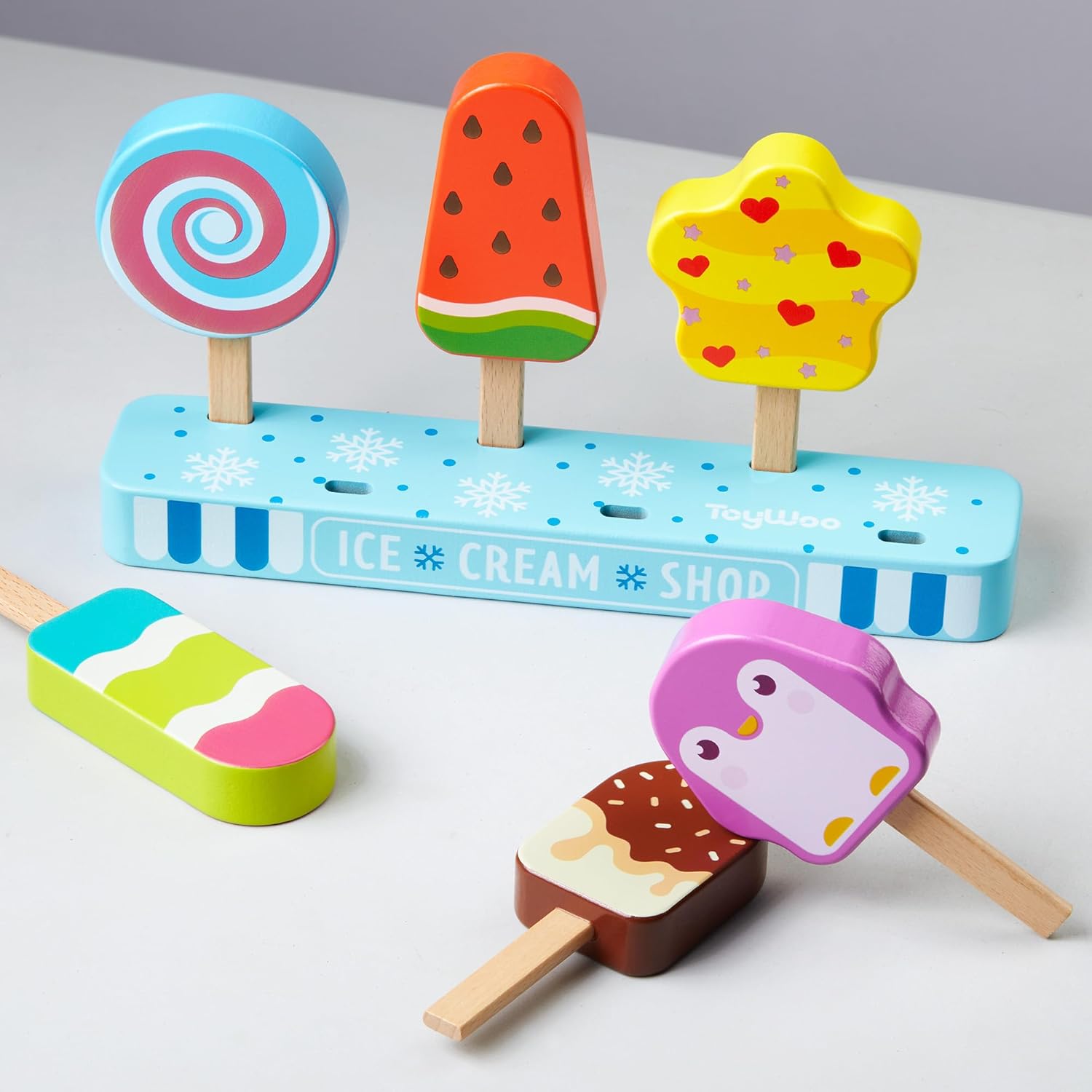 Detalle 2 de Gelati in legno per bambini set 7