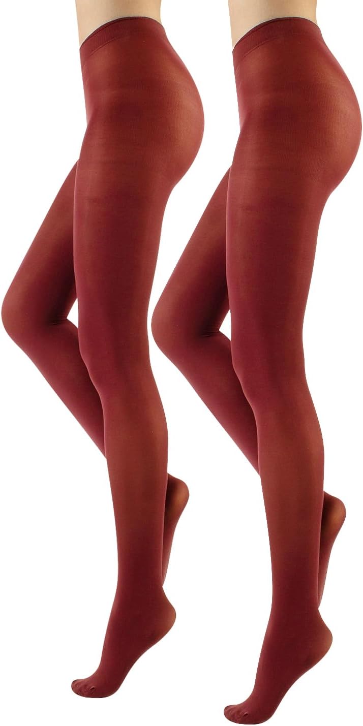 Thumbnail 6 de Calzitaly Pack 2 Paires Collants Opaque 40 Den – tailles S à XL, Noir et Marron
