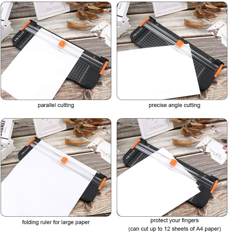 Thumbnail 3 de flintronic A4 Paper Cutter: 38cm Portable Guillotine for Crafting