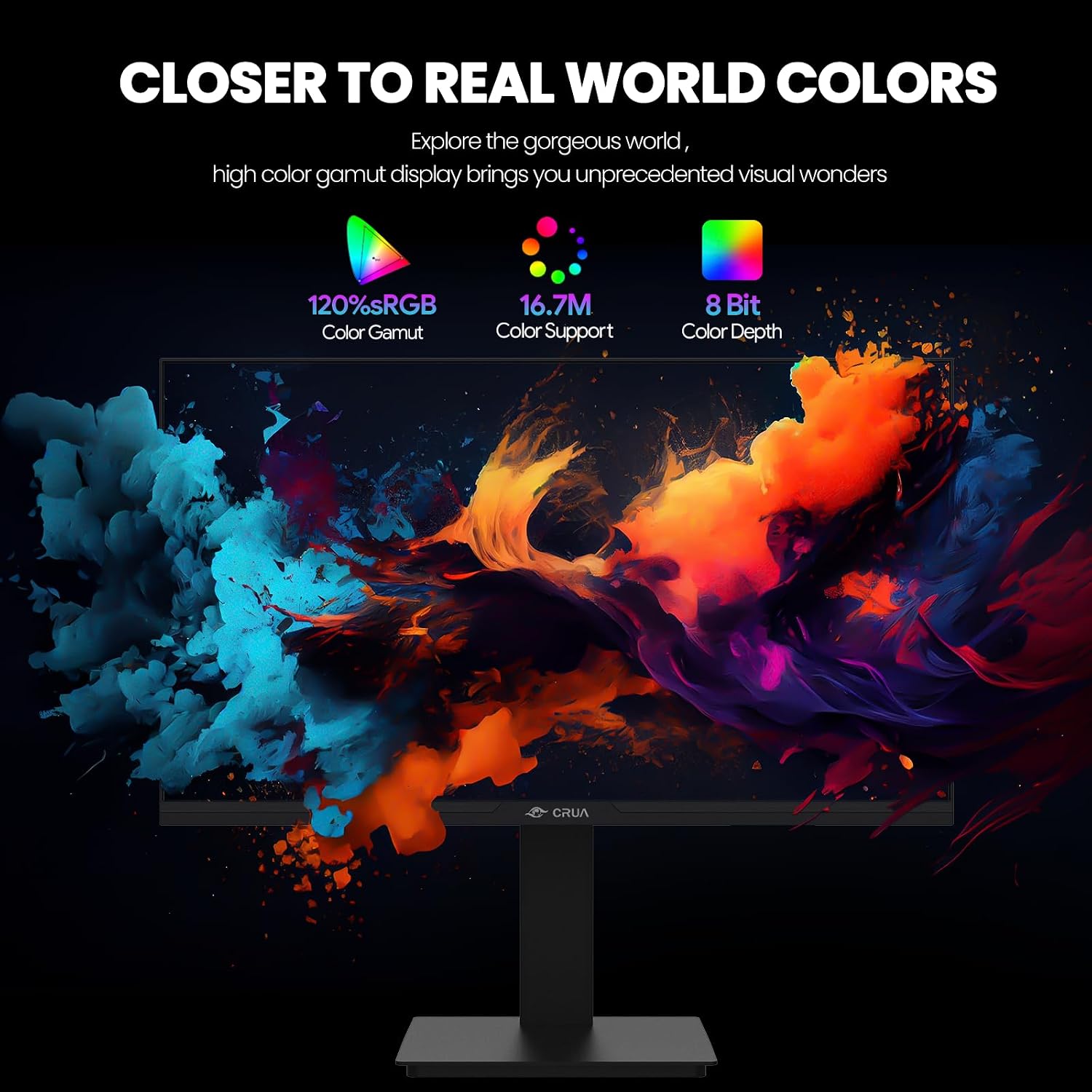 Detalle de CRUA 34" Ultrawide Gaming Monitor