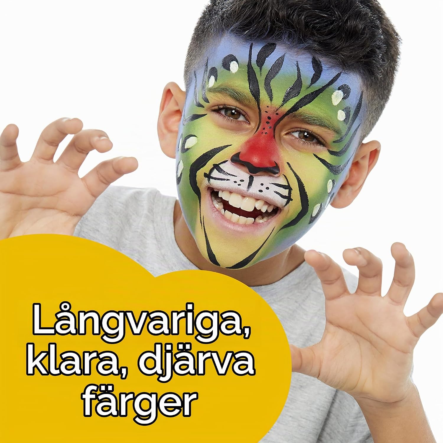 Detalle de Snazaroo 1175344 ansiktsfärg för barn, vattenbaserad, klarblå, 75 ml