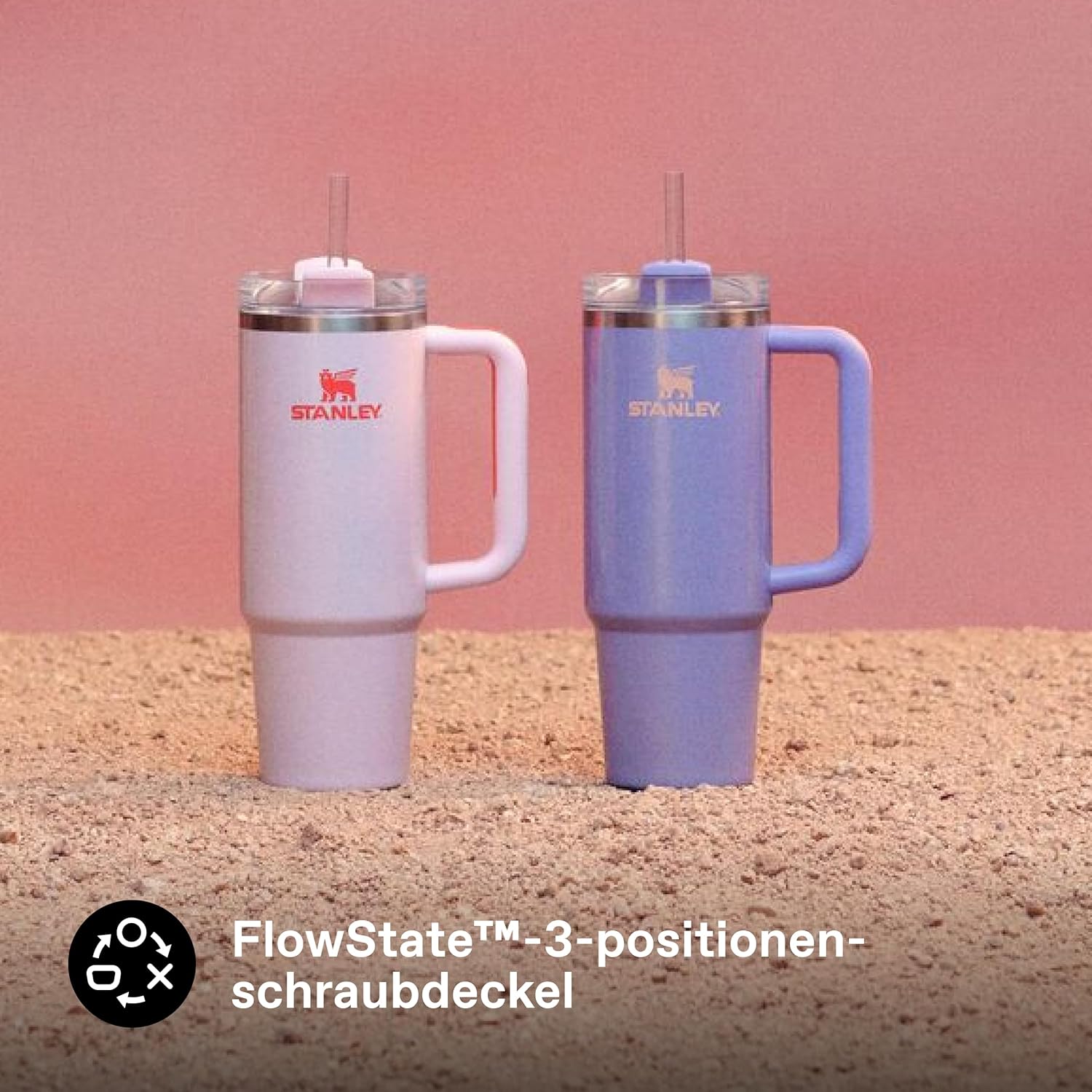 Thumbnail 4 de STANLEY 1913 Quencher H2.O Flowstate Trinkflasche 0,89 L – Edelstahl, BPA-frei, Periwinkle Shimmer